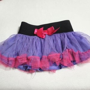baby girl pink purple tutu shirt size 3/6 months